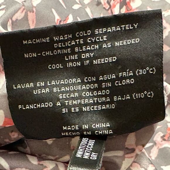 Marc New York Andrew Marc Gray Grey Silver Waffle Puffer Zip Jacket M - Picture 5 of 5